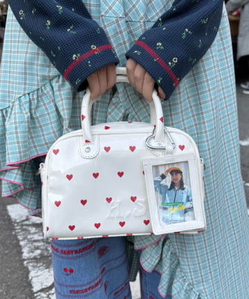 CIAOPANIC TYPY(チャオパニックティピー) 【HELLO.SANFRANCISCO/ハローサンフランシスコ】ハートプリントエナメルミニボストンBAG