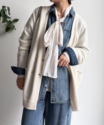 OUTLET(アウトレット) 【DouDou】ヤクウールニットジャケット