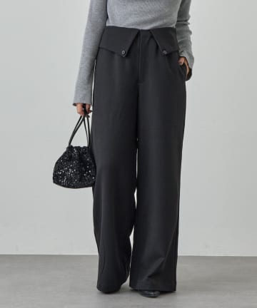 OUTLET(アウトレット) 【SHENERY】2WAYウエストデザインパンツ