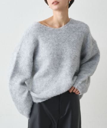 OUTLET(アウトレット) 【earthy_】Vネックオーバーニット