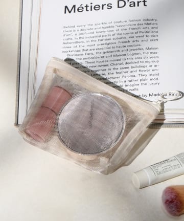 Lattice(ラティス) チェックメッシュポーチ