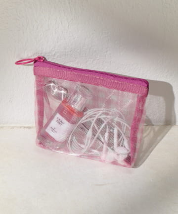 Lattice(ラティス) 【1/19 11:00~予約発売開始】チェックメッシュポーチ