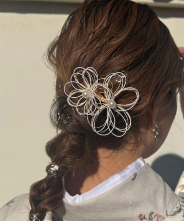 Lattice(ラティス) 【和装におすすめ/オケージョン】フラワー水引きコーム