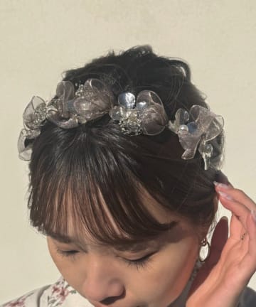 Lattice(ラティス) 【和装におすすめ/オケージョン】ボリュームフラワーカチューシャ