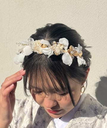Lattice(ラティス) 【和装におすすめ/オケージョン】ボリュームフラワーカチューシャ