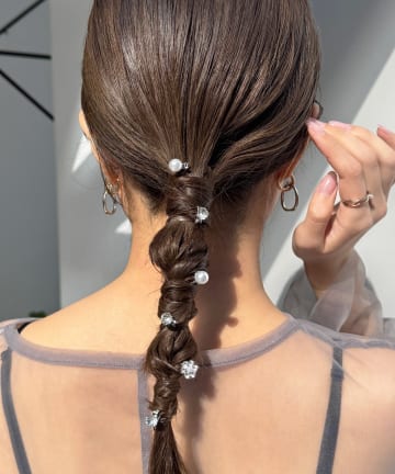 Lattice(ラティス) 【オケージョン】ビジューフラワーミニクリップセット(9P)