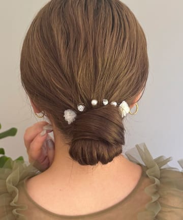 Lattice(ラティス) 【オケージョン】パールフラワースクリューピンセット(9P)