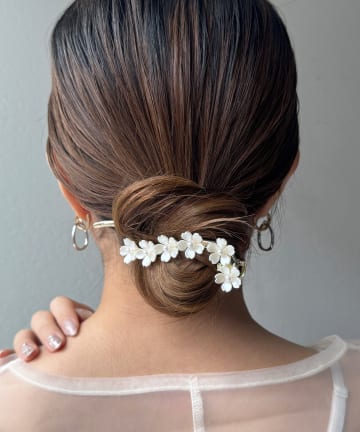 Lattice(ラティス) 【オケージョン】フラワーパールバレッタ