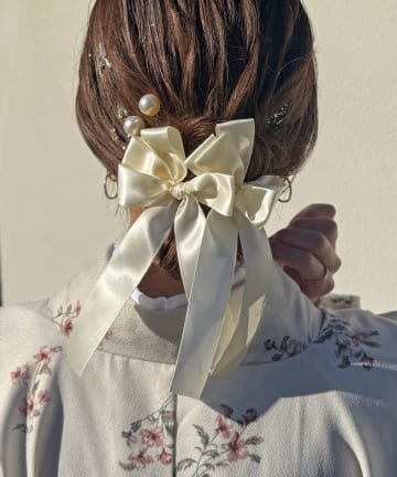 Lattice(ラティス) 【和装におすすめ/オケージョン】サテンリボンUピンセット(4P)