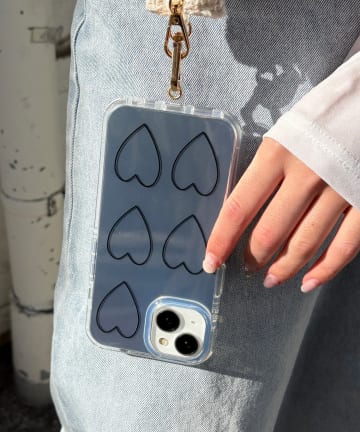 Lattice(ラティス) シルバーハートスマホケース(iPhone13/14)