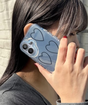 Lattice(ラティス) シルバーハートスマホケース(iPhone16)