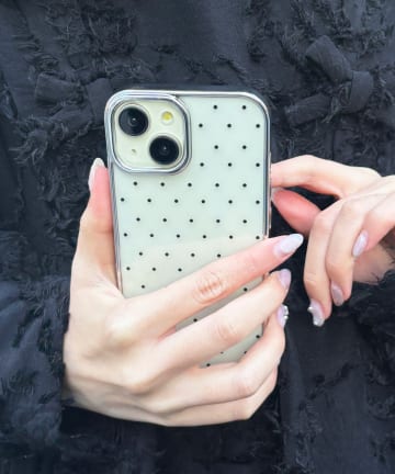 Lattice(ラティス) クリアドットスマホケース(iPhone15)