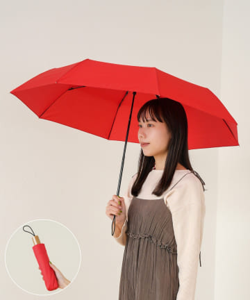 3COINS(スリーコインズ) 無地折りたたみ傘：55cm