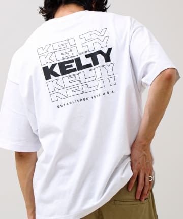 FREDY & GLOSTER(フレディ アンド グロスター) 【KELTY×GLOSTER】別注 バックタイポロゴT