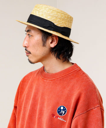 FREDY & GLOSTER(フレディ アンド グロスター) 【夏の定番クラシック】STRAW BOATHER HAT カンカン帽