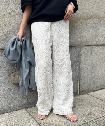 DOUDOU(ドゥドゥ) レースパンツ