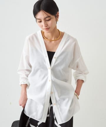 LOUNGEDRESS(ラウンジドレス) バイヤスロングブラウス