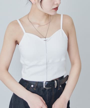 Lui's(ルイス) カップ付きカーブタンクトップ