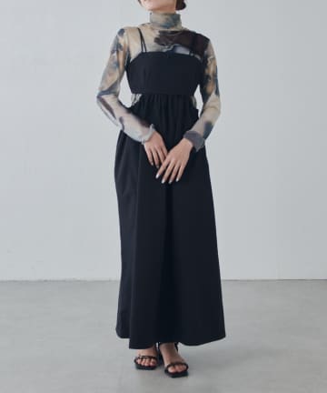 Lui's(ルイス) ウエスト切替ギャザーキャミワンピース