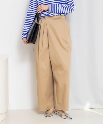 NOLLEY'S(ノーリーズ) ウォッシャブルラップパンツストレッチ