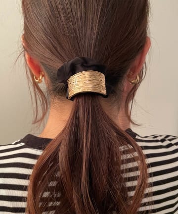 NICE CLAUP / OLIVE des OLIVE OUTLET(ナイスクラップ  / オリーブ デ オリーブ アウトレット) 【RMAF】メタルプレートシュシュ