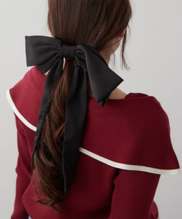 NICE CLAUP / OLIVE des OLIVE OUTLET(ナイスクラップ  / オリーブ デ オリーブ アウトレット) 【RMAF】リボンヘアバレッタ