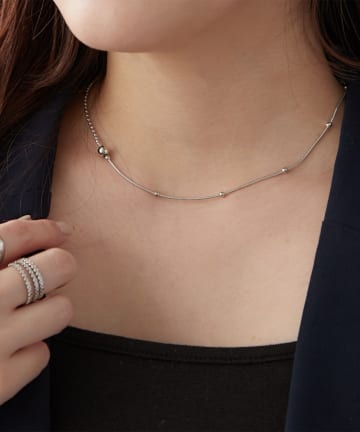 NICE CLAUP / OLIVE des OLIVE OUTLET(ナイスクラップ  / オリーブ デ オリーブ アウトレット) 【RMAF】アシンメトリーネックレス