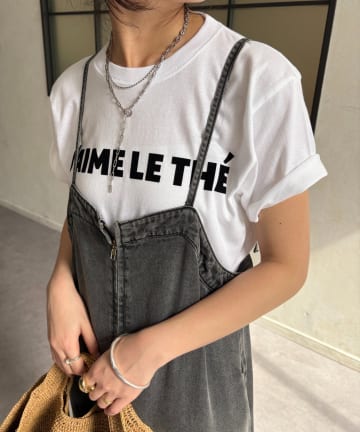 DOUDOU(ドゥドゥ) JAIMELETHEフロッキーロゴTEE