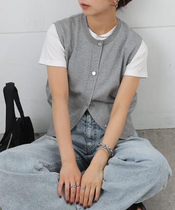 COLONY 2139(コロニー トゥーワンスリーナイン) 【セットアップ対応】ラメニットベスト