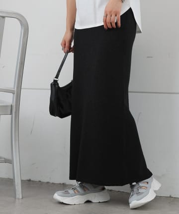 COLONY 2139(コロニー トゥーワンスリーナイン) 【セットアップ対応】ラメニットタイトスカート