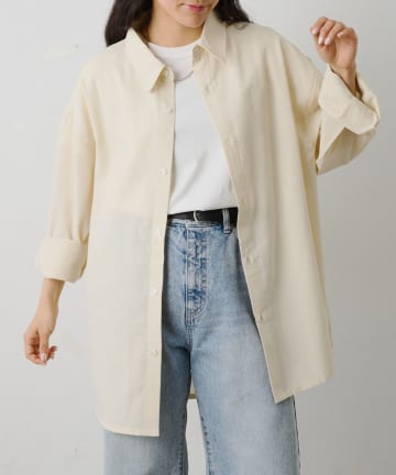 COLONY 2139(コロニー トゥーワンスリーナイン) リネンライク長袖シャツ