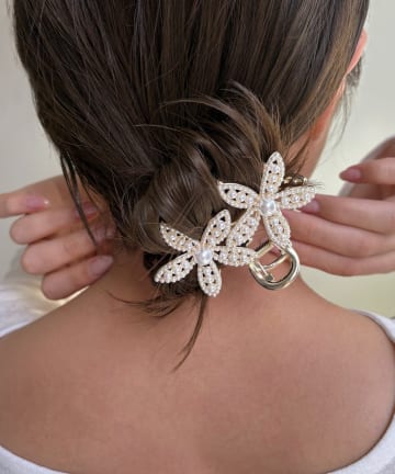 Lattice(ラティス) パールフラワークリップ