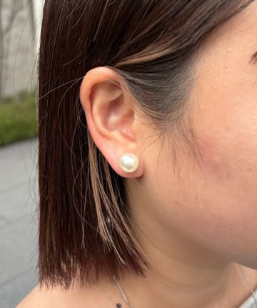 Lattice(ラティス) パールマグネットピアス