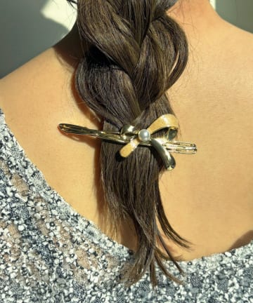 Lattice(ラティス) リボンモチーフバレッタ