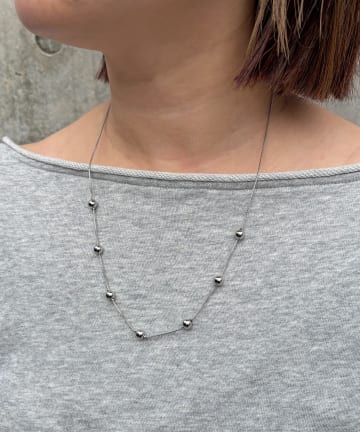 Lattice(ラティス) ＜ステンレス＞メタルボールネックレス