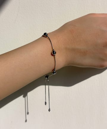 Lattice(ラティス) ＜ステンレス＞ボールスライドブレスレット