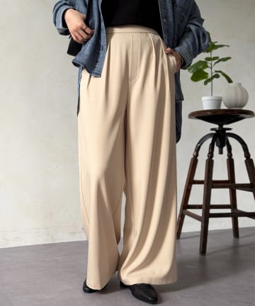 Chez toi(シェトワ) とろみイージーパンツ