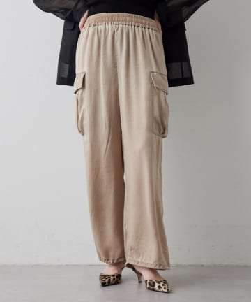 Whim Gazette(ウィム ガゼット) 【Drawing Numbers】ピグメントキュプラカーゴパンツ