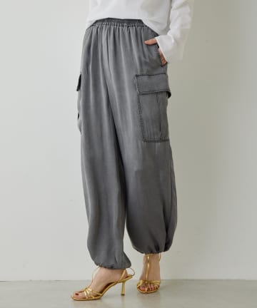 Whim Gazette(ウィム ガゼット) 【Drawing Numbers】ピグメントキュプラカーゴパンツ