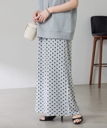 COLLAGE GALLARDAGALANTE(コラージュ ガリャルダガランテ) 【トレンドアイテム】ダブルドットシアースカート