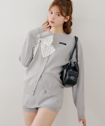 Chico(チコ) 【WEB限定カラーあり】リボンルーズカーディガン