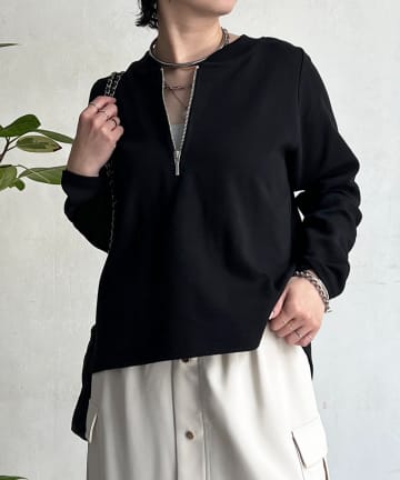 un dix cors(アンディコール) ジッププルオーバー