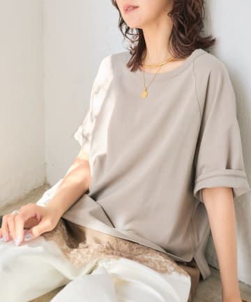 RIVE DROITE(リヴドロワ) 予約【インフルエンサーYossshiiii企画】ヴィンテージ天竺ゴブソデTee/4月下旬お届け予定