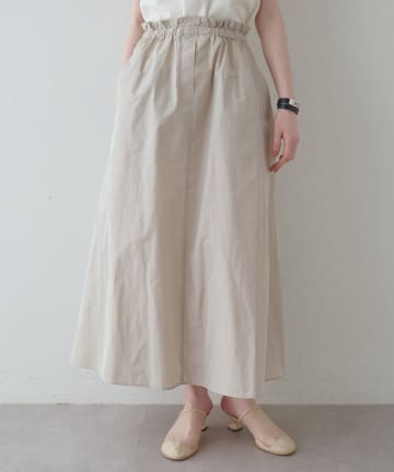 Whim Gazette(ウィム ガゼット) 【Drawing Numbers】タフタギャザースカート