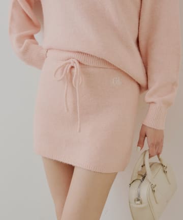 OUTLET(アウトレット) 【Chico】【セットアップ対応】ニットタイトミニスカート