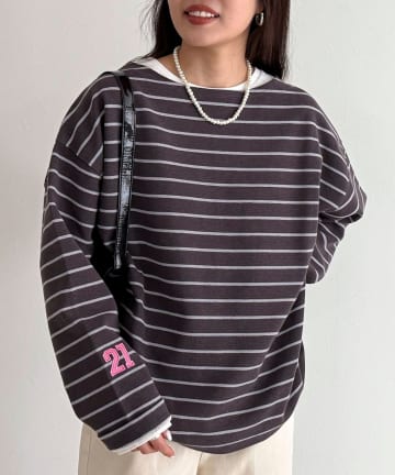 FREDY & GLOSTER(フレディ アンド グロスター) ニットソーボーダーBIGプルオーバー