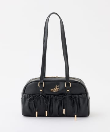 one after another NICE CLAUP(ワンアフターアナザー ナイスクラップ) ドロストリボン付きスクエアバッグ