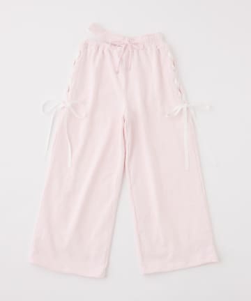 one after another NICE CLAUP(ワンアフターアナザー ナイスクラップ) 【セットアップ可能】サイドカットレースアップスウェットパンツ