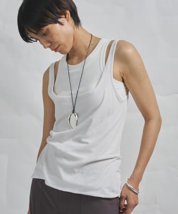 Whim Gazette(ウィム ガゼット) 【GEMINI】マルチwayノースリーブカットソー