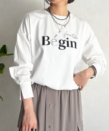 un dix cors(アンディコール) パール付きロゴＴ